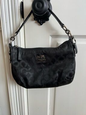 Coach Optic Black Shimmer Mia Bag